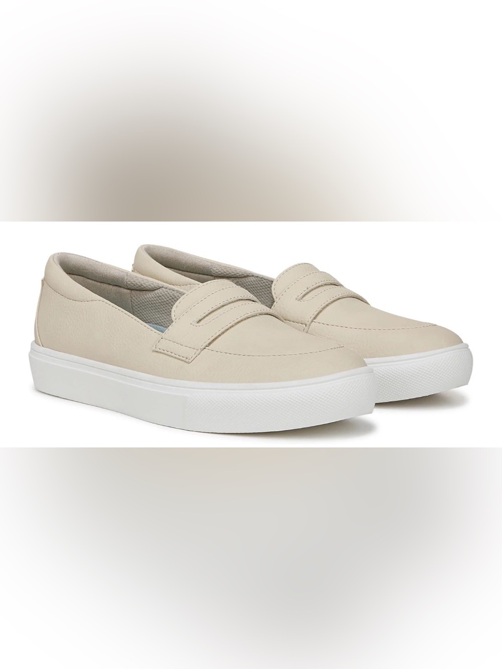 Dr. Scholl's Cream Slip-On Penny Loafer Sneaker